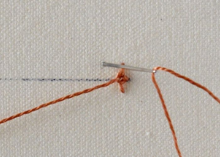 Knotted Pearl Stitch tutorial